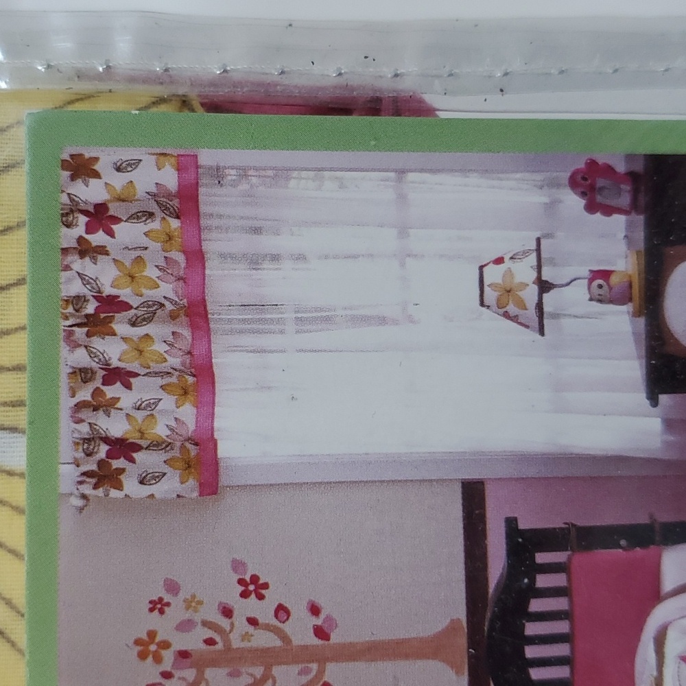 🎉$3 WITH ANY PURCHASE🎉CoCalo Baby In The Woods Window Valance ~ Pink Trim